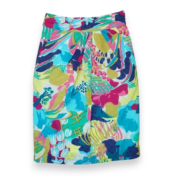 NEW J. Crew Vibrant Watercolor Floral Tie Waist Skirt Size 8 Petite J Crew.  6 - Picture 3 of 10